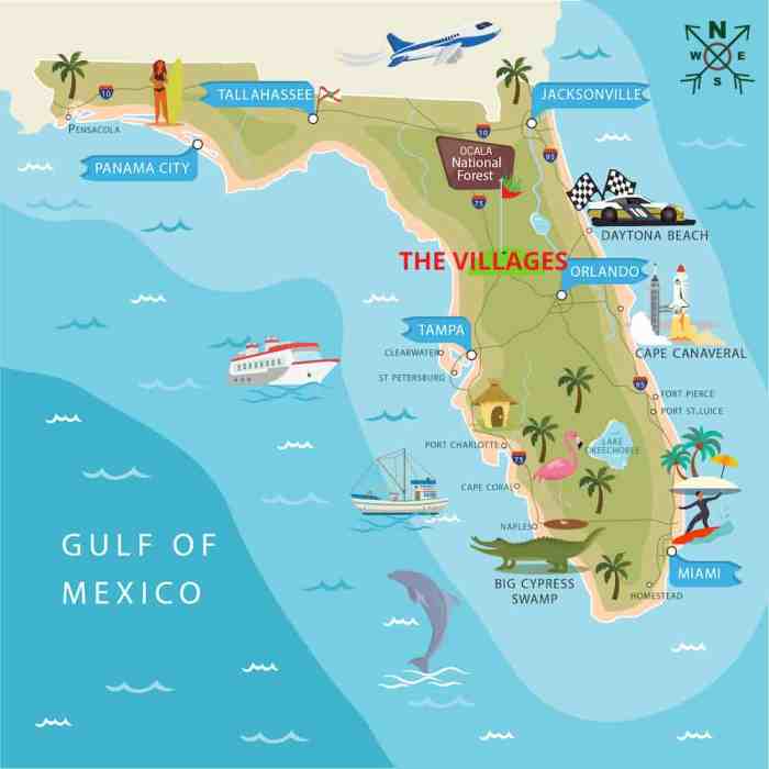 The Villages Florida Map