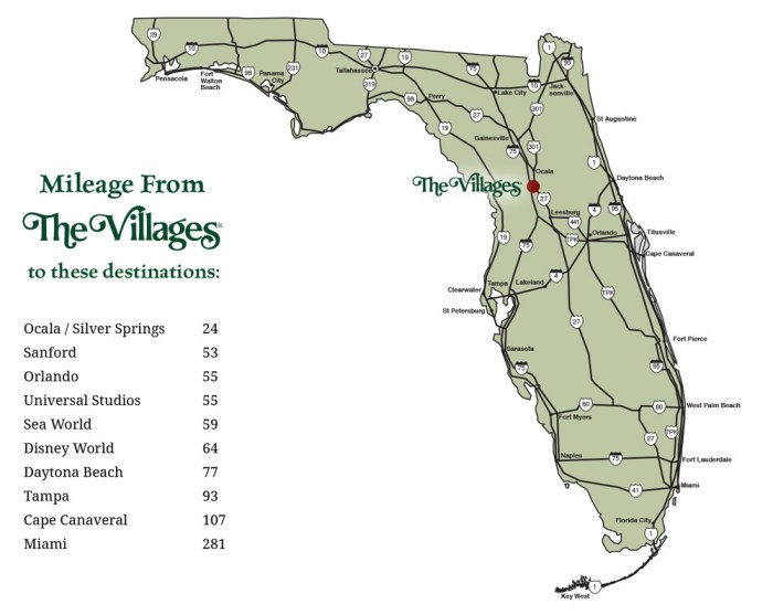 The Villages Florida Map